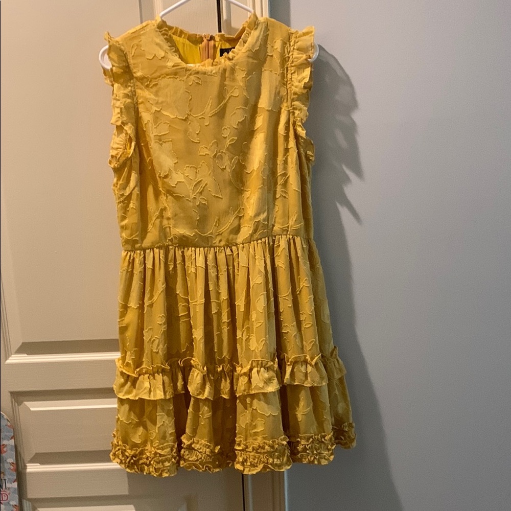 Yellow Ruffled Kids Dress